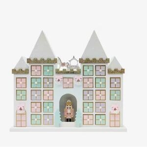 15” Christmas Nutcracker Pastel Castle Advent Calendar